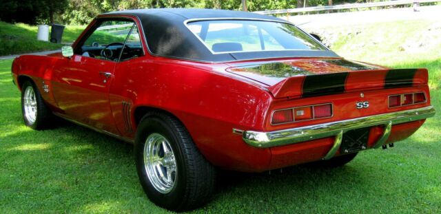 1969 Garnet Red w/Black Stripes Chevrolet Camaro Coupe