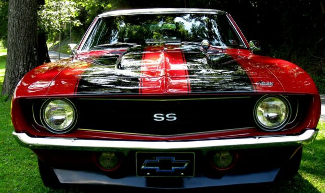 1969 Garnet Red w/Black Stripes Chevrolet Camaro Coupe
