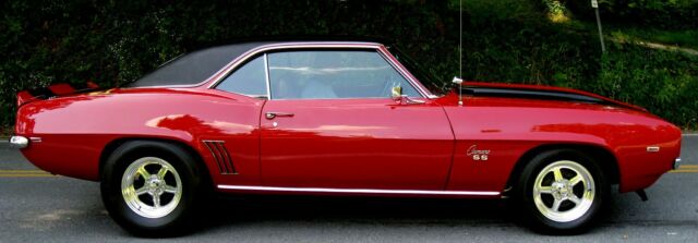 1969 Garnet Red w/Black Stripes Chevrolet Camaro Coupe