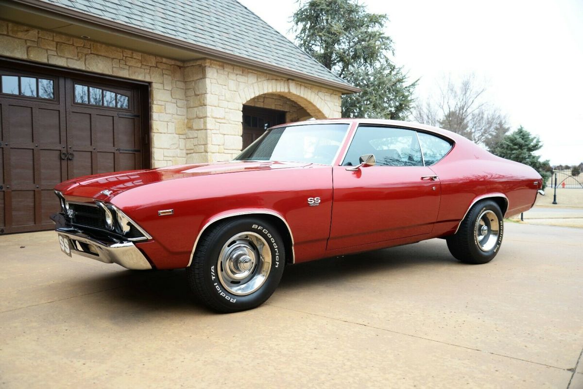 1969 Maroon Chevrolet Chevelle Coupe