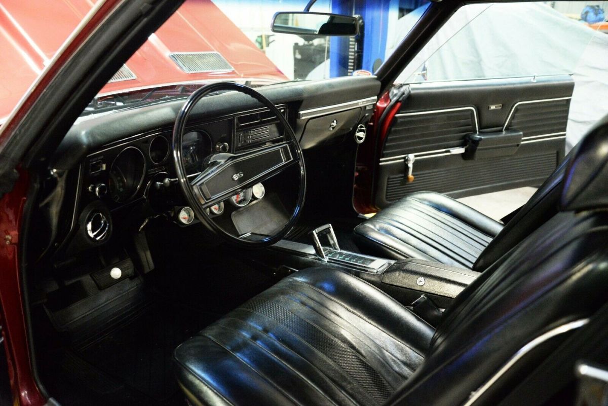 1969 Maroon Chevrolet Chevelle Coupe