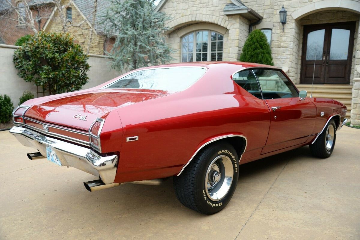 1969 Maroon Chevrolet Chevelle Coupe