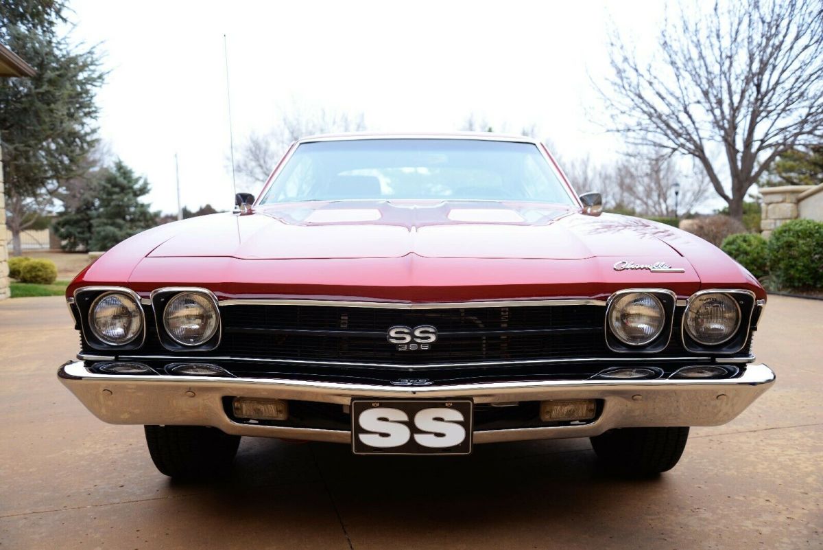 1969 Maroon Chevrolet Chevelle Coupe