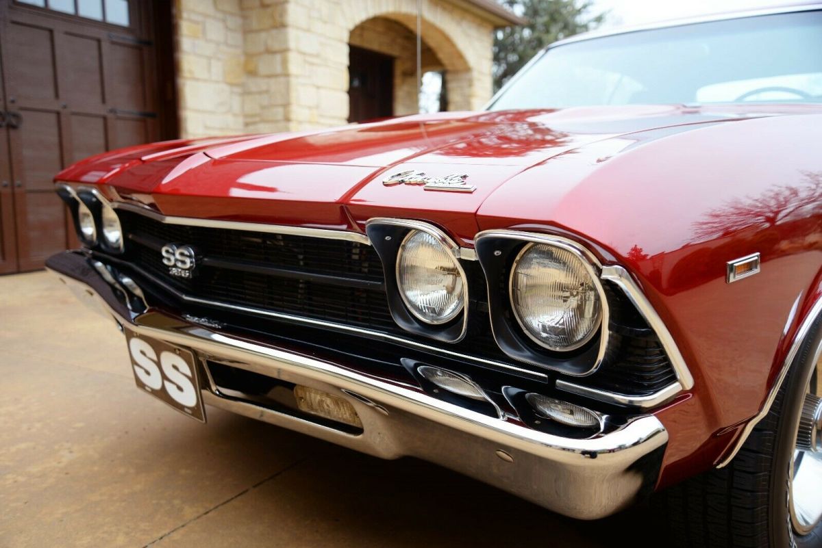 1969 Maroon Chevrolet Chevelle Coupe