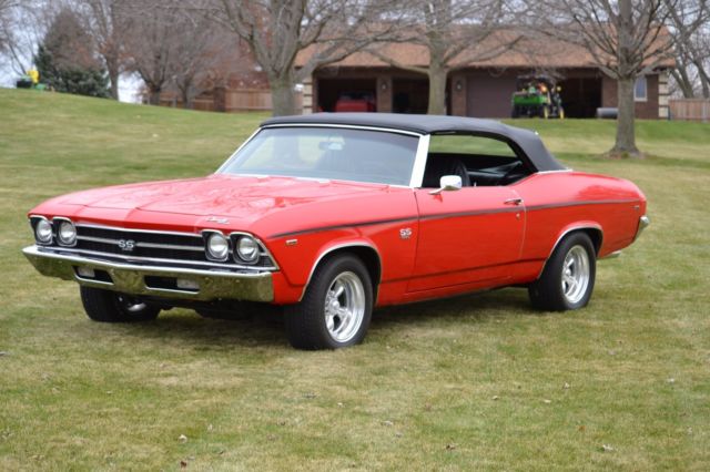 1969 Red Chevrolet Chevelle Convertible