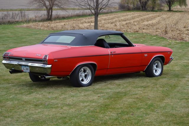 1969 Red Chevrolet Chevelle Convertible