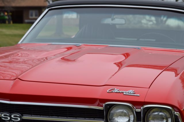 1969 Red Chevrolet Chevelle Convertible