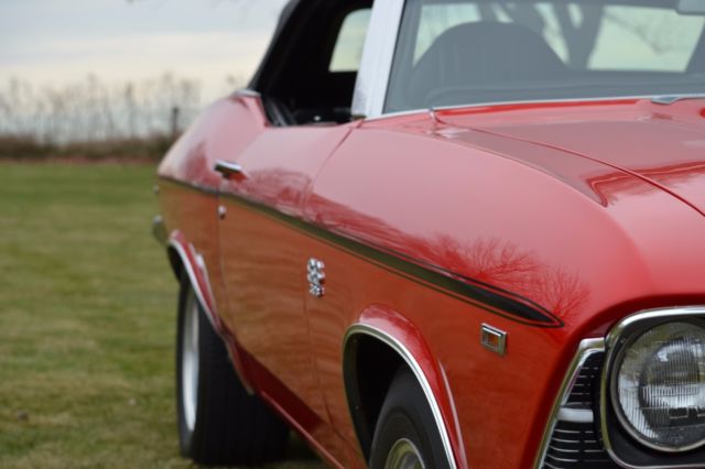 1969 Red Chevrolet Chevelle Convertible