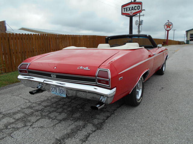 1969 Red Chevrolet Chevelle Convertible