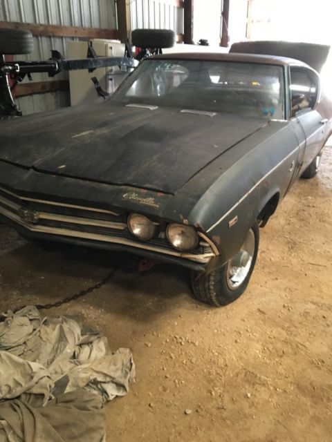 1969 Blue Chevrolet Chevelle Coupe