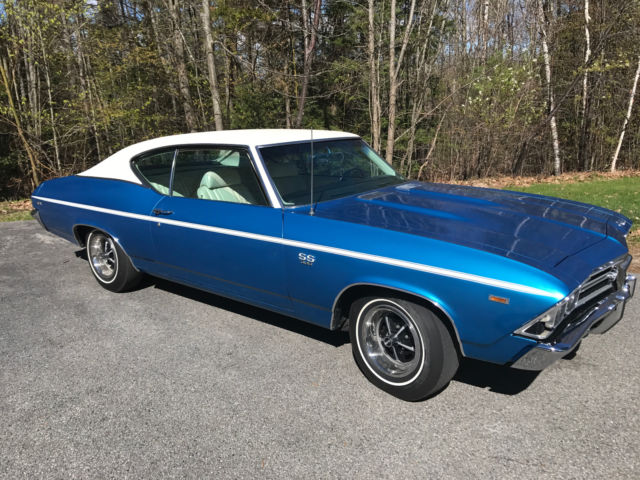 1969 Blue Chevrolet Chevelle Coupe