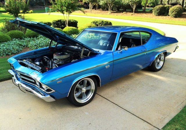 1969 Blue Chevrolet Chevelle Coupe