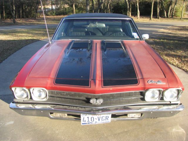 1969 Red Chevrolet Chevelle Coupe
