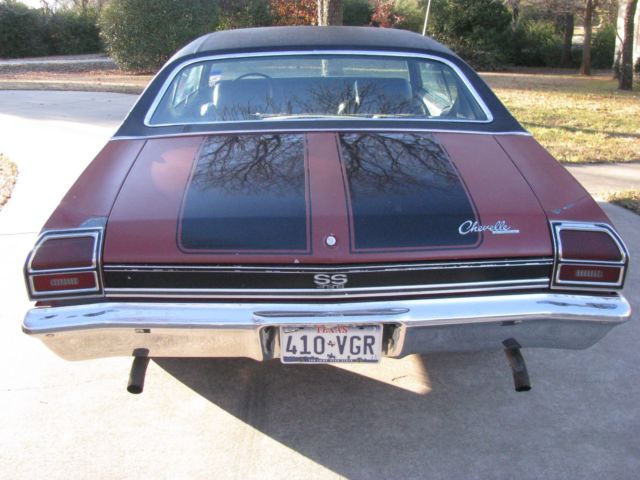 1969 Red Chevrolet Chevelle Coupe