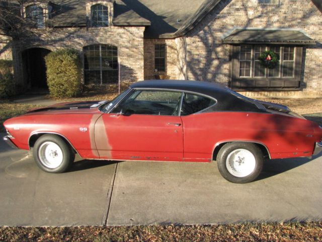 1969 Red Chevrolet Chevelle Coupe