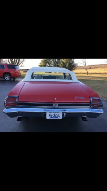 1969 Red Chevrolet Chevelle Convertible
