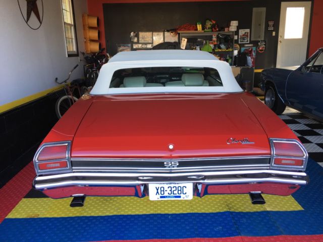1969 Red Chevrolet Chevelle Convertible