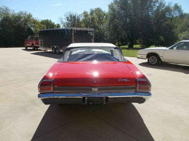 1969 Red Chevrolet Chevelle Convertible