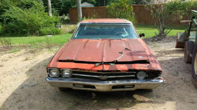 1969 Orange Chevrolet Chevelle Coupe