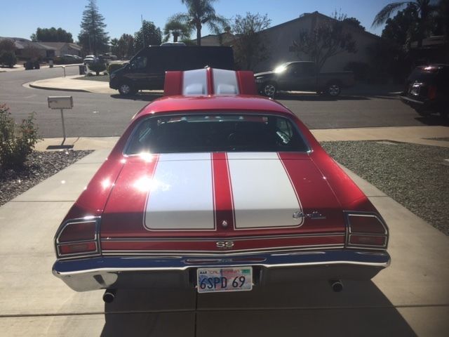 1969 Red Chevrolet Chevelle Sedan