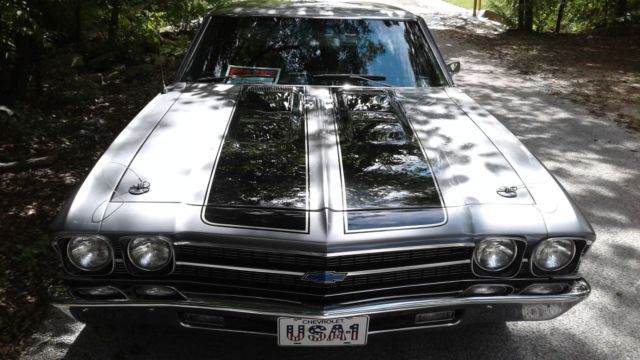 1969 Silver Chevrolet Chevelle Coupe