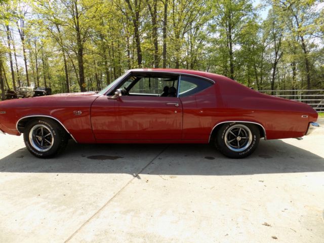 1969 Red Chevrolet Chevelle Coupe
