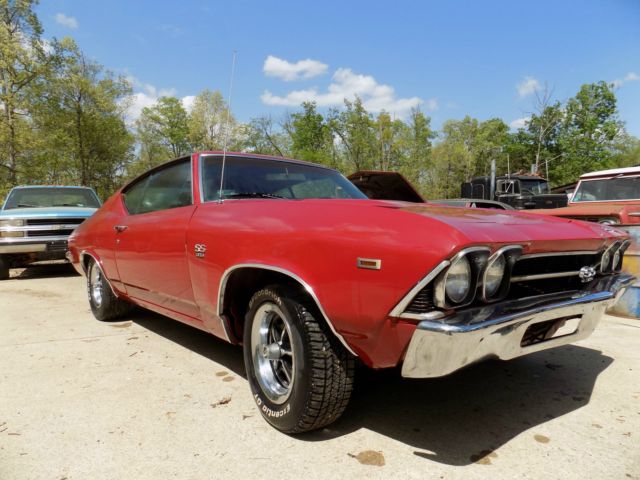 1969 Red Chevrolet Chevelle Coupe