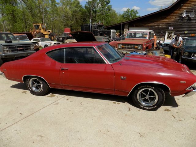 1969 Red Chevrolet Chevelle Coupe