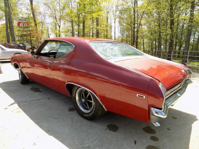 1969 Red Chevrolet Chevelle Coupe