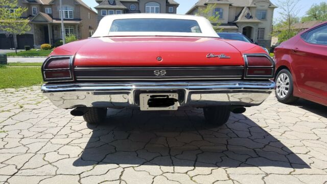 1969 Red Chevrolet Chevelle Convertible