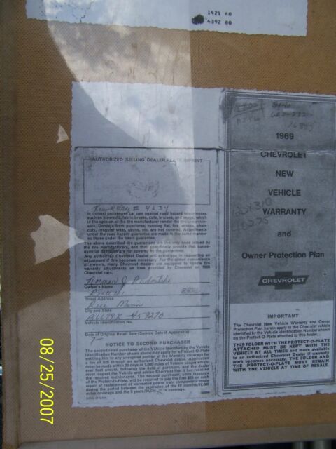 1969 Blue Chevrolet Chevelle Convertible