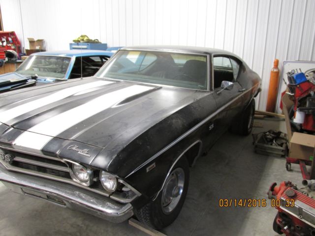 1969 Maroon Chevrolet Chevelle Coupe