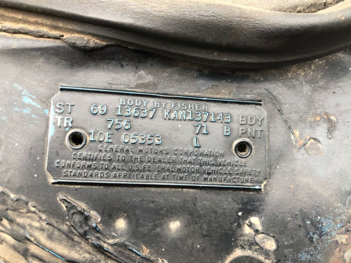 1969 Blue Chevrolet Chevelle Coupe