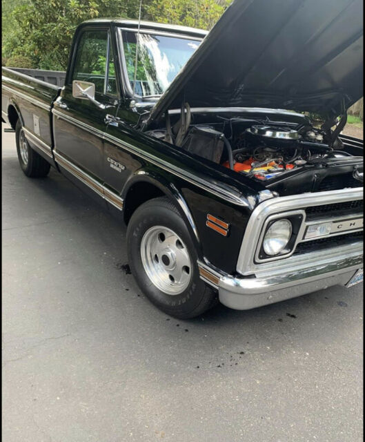 1969 Black Chevrolet 1500 Cab & Chassis