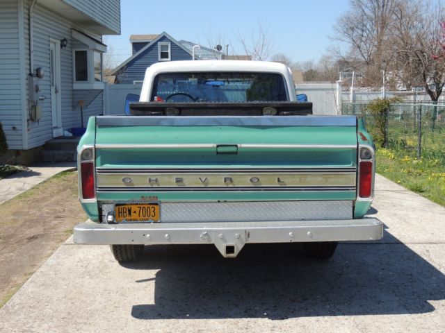1969 Green and White Chevrolet C/K Pickup 1500 Pick up