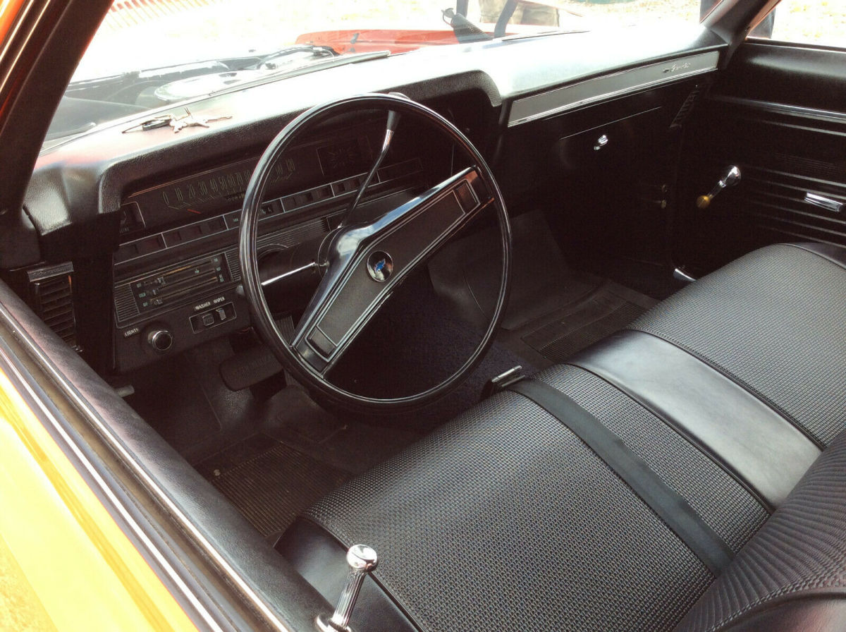 1969 Orange Chevrolet Bel Air/150/210 Sedan