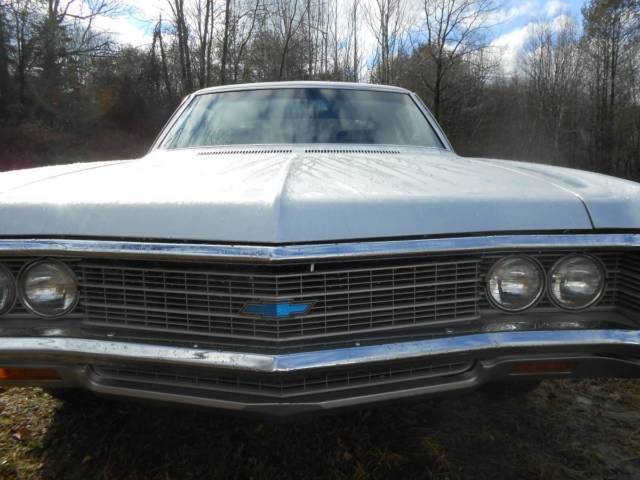 1969 Silver Chevrolet Biscayne Coupe