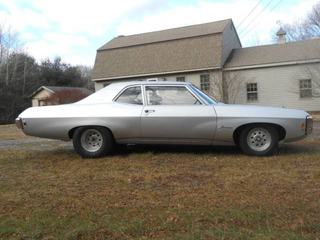 1969 Silver Chevrolet Biscayne Coupe