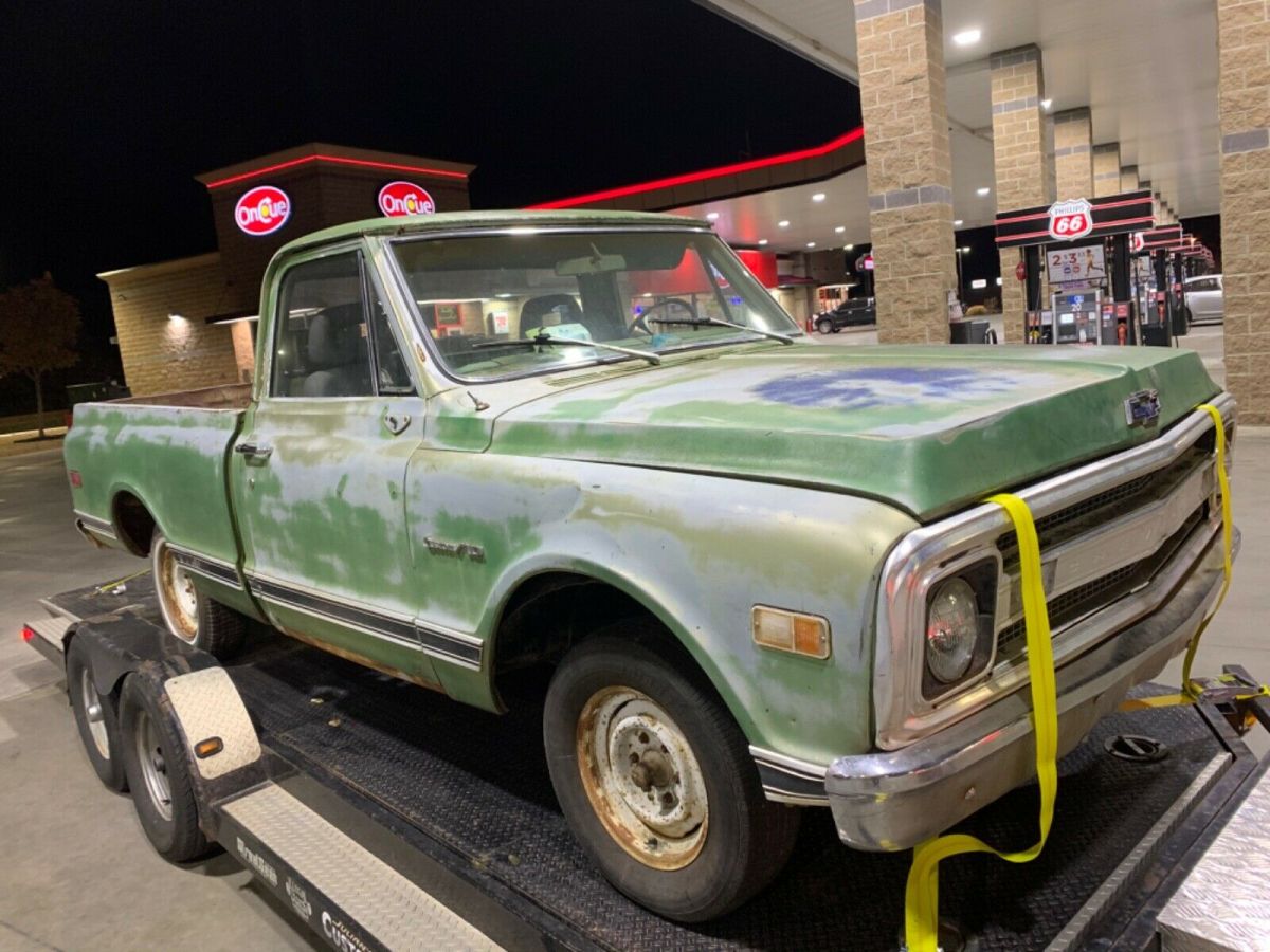 1969 Blue Chevrolet C-10 Standard Cab Pickup