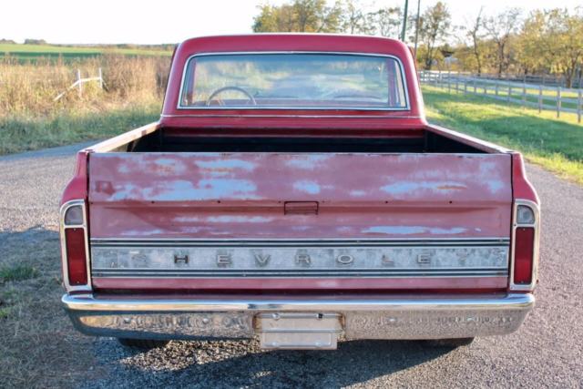 1969 Red Chevrolet C-10 Standard Cab Pickup