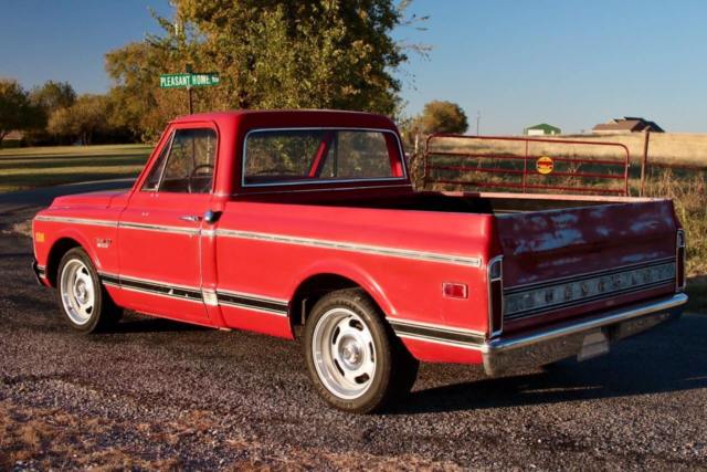 1969 Red Chevrolet C-10 Standard Cab Pickup