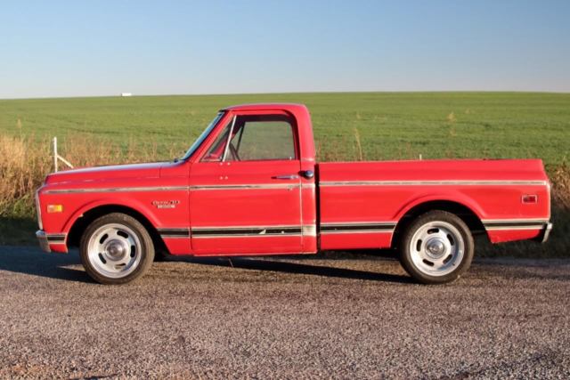 1969 Red Chevrolet C-10 Standard Cab Pickup