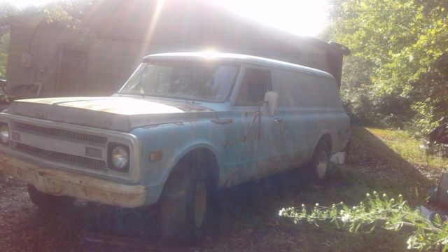 1969 Blue Chevrolet C-10 Panel