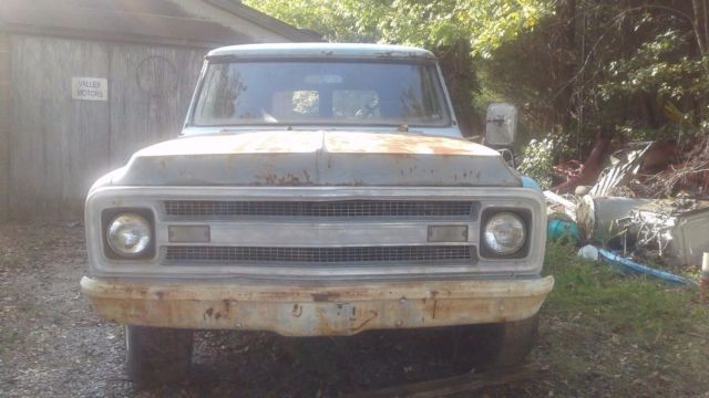 1969 Blue Chevrolet C-10 Panel