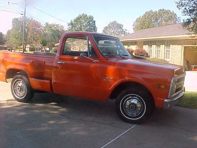 1969 light red Chevrolet C-10 Standard Cab Pickup