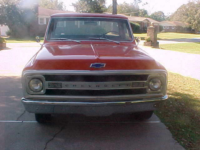 1969 light red Chevrolet C-10 Standard Cab Pickup