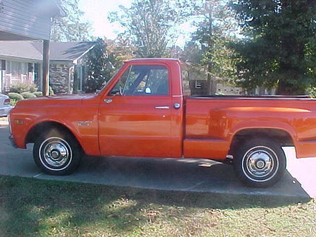 1969 light red Chevrolet C-10 Standard Cab Pickup