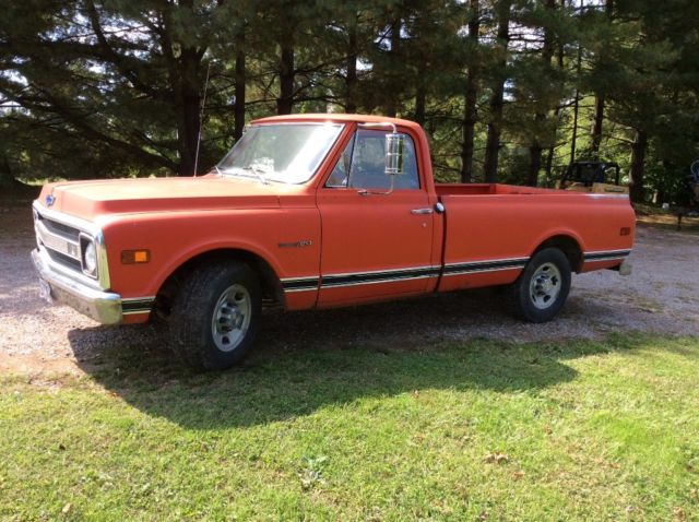 1969 Orange Chevrolet Other Standard Cab Pickup