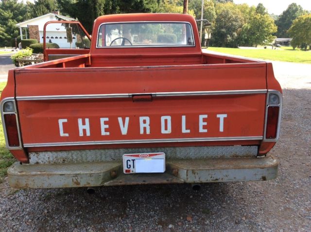 1969 Orange Chevrolet Other Standard Cab Pickup