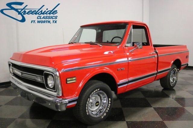1969 Red Chevrolet C-10 Pickup Truck